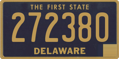 DE license plate 272380