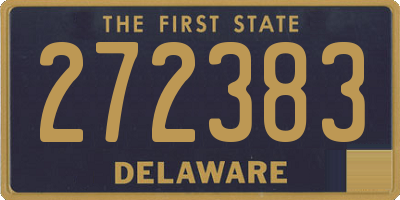 DE license plate 272383