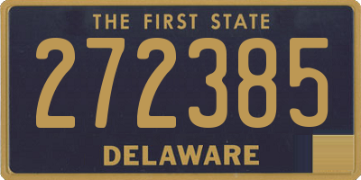DE license plate 272385
