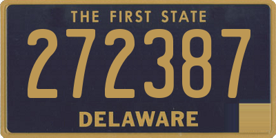 DE license plate 272387