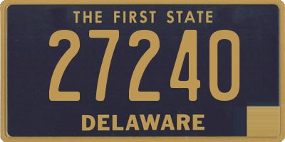 DE license plate 27240