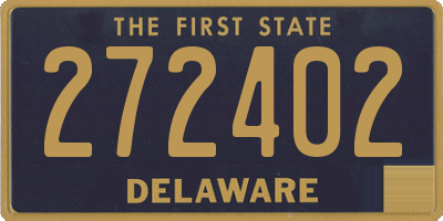 DE license plate 272402