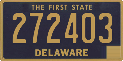 DE license plate 272403