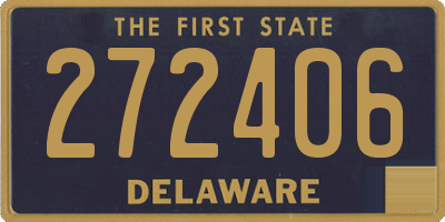 DE license plate 272406