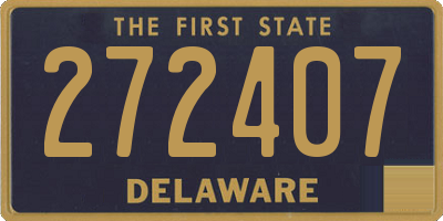DE license plate 272407
