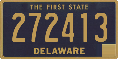 DE license plate 272413