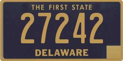 DE license plate 27242