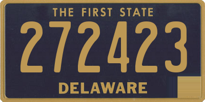 DE license plate 272423