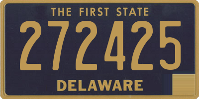 DE license plate 272425