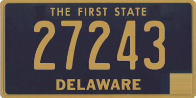 DE license plate 27243