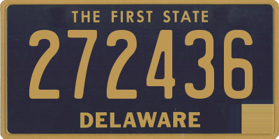 DE license plate 272436