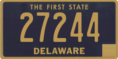 DE license plate 27244