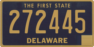DE license plate 272445