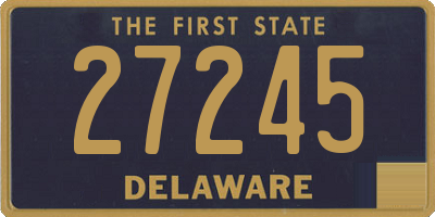 DE license plate 27245