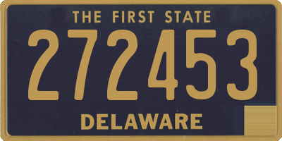DE license plate 272453