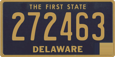 DE license plate 272463