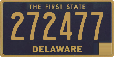 DE license plate 272477