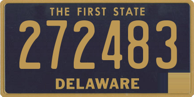 DE license plate 272483