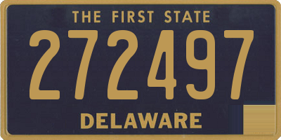 DE license plate 272497