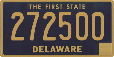 DE license plate 272500