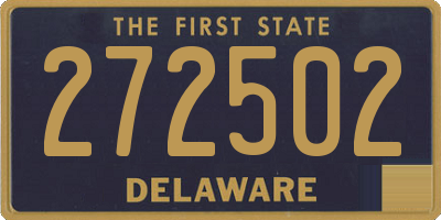 DE license plate 272502