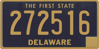 DE license plate 272516