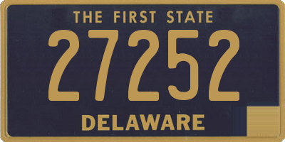 DE license plate 27252