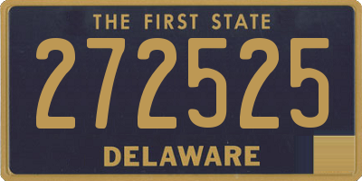 DE license plate 272525