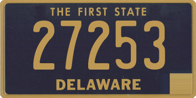 DE license plate 27253