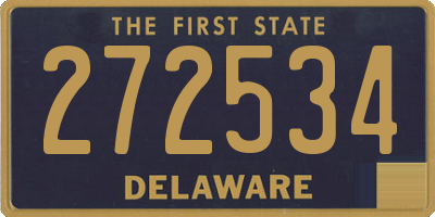 DE license plate 272534