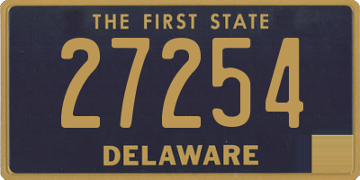 DE license plate 27254