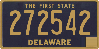 DE license plate 272542