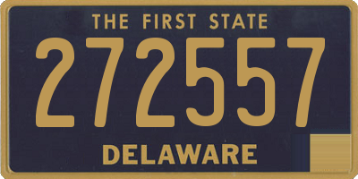 DE license plate 272557
