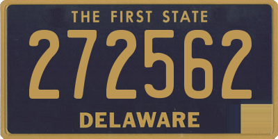 DE license plate 272562