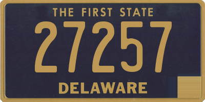 DE license plate 27257