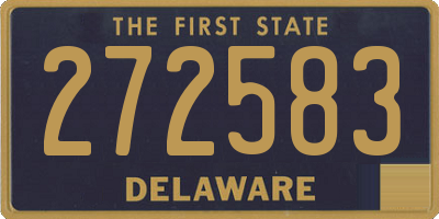 DE license plate 272583