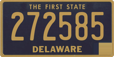 DE license plate 272585