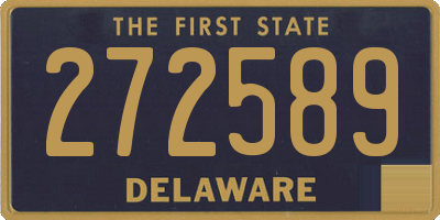 DE license plate 272589