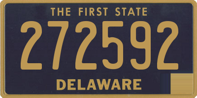 DE license plate 272592