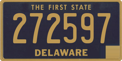 DE license plate 272597