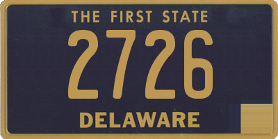 DE license plate 2726