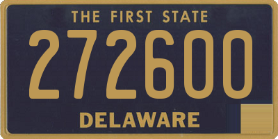DE license plate 272600