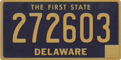 DE license plate 272603