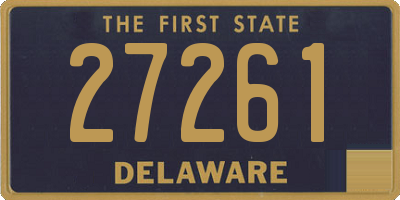 DE license plate 27261