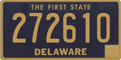 DE license plate 272610