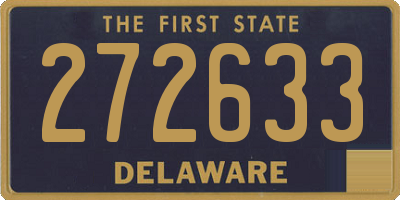 DE license plate 272633