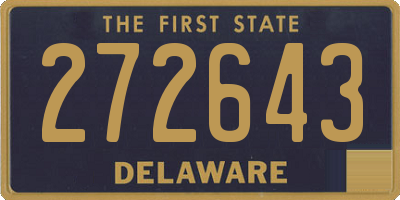DE license plate 272643