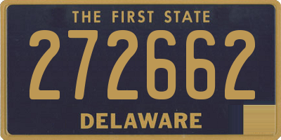 DE license plate 272662