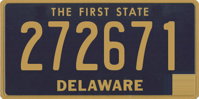 DE license plate 272671