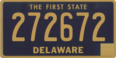 DE license plate 272672